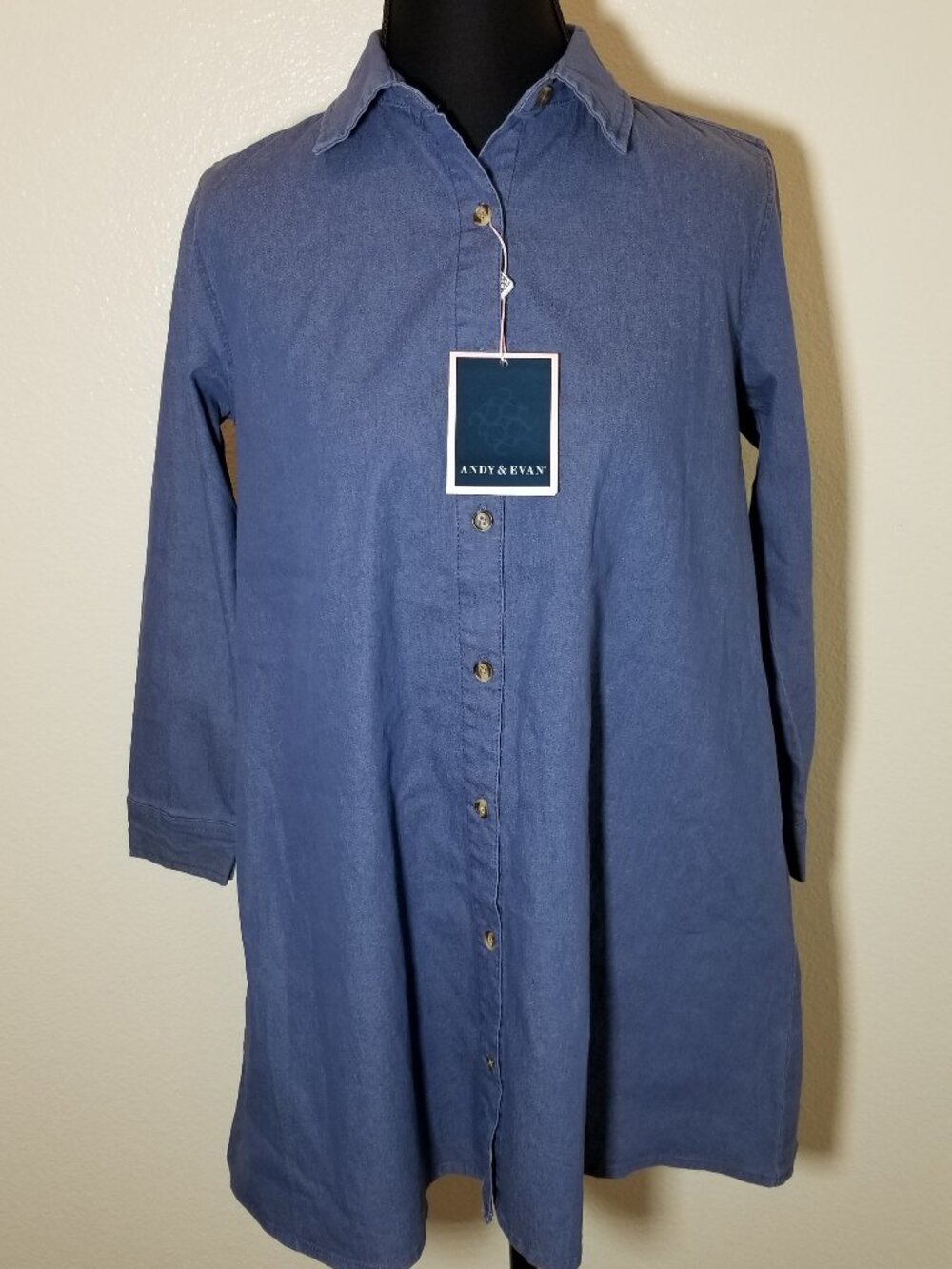 Andy & Evan Girls Long Sleeve Denim Dress Size 8 Rodeo Western Retro Cowgirl NWT